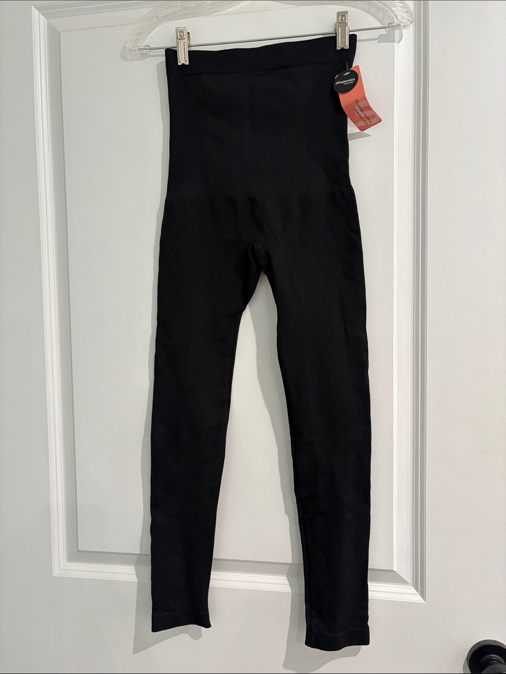 Shapermint High-Waisted Black Shaping Leggings sz S cropped